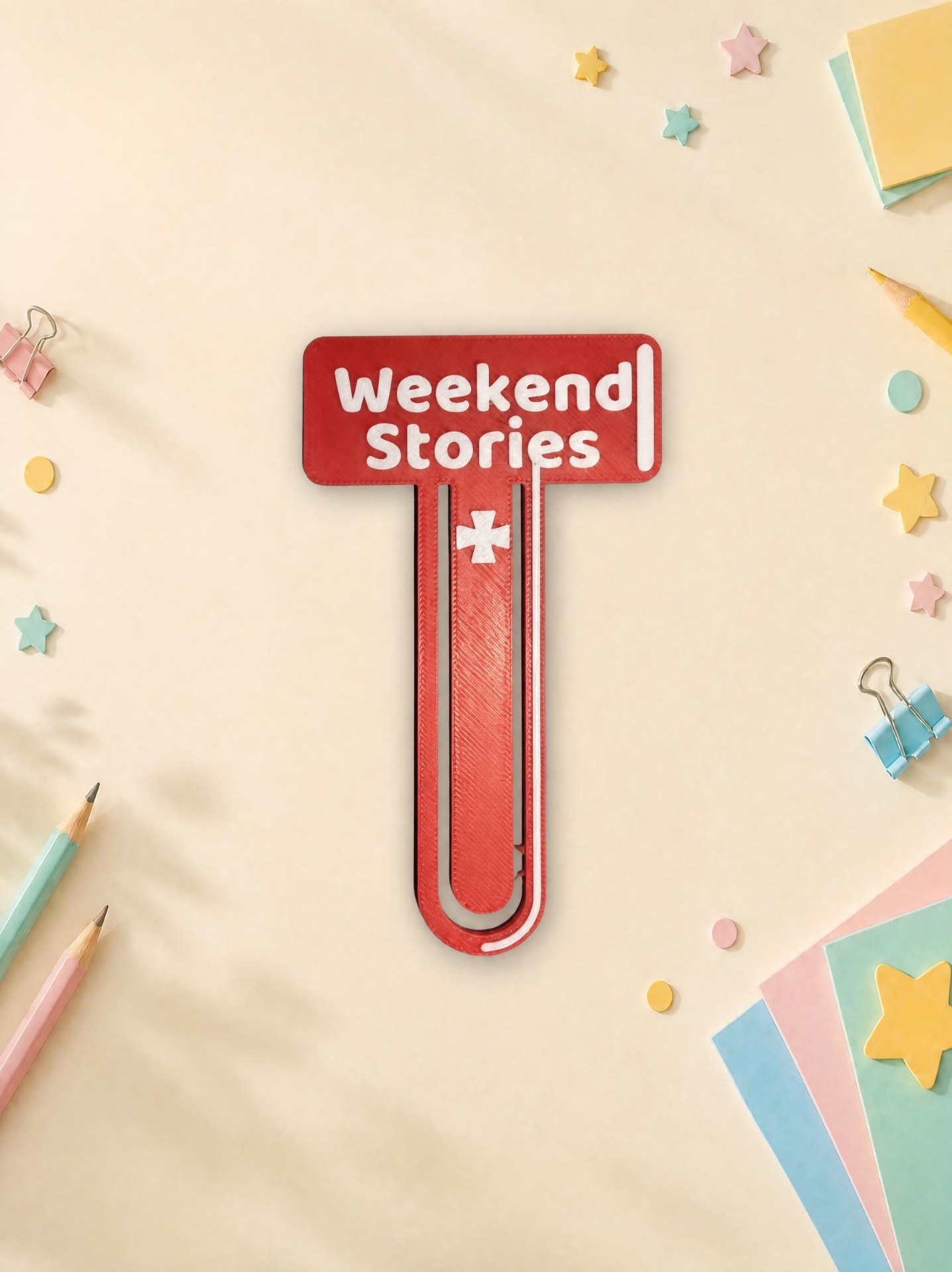 Maltese Weekend Stories Bookmark