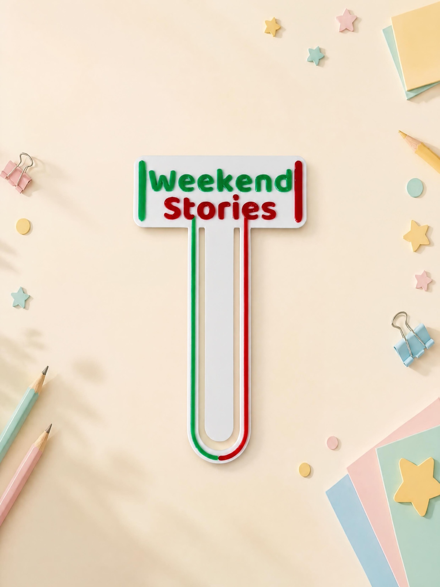 Italian Weekend Stories Bookmark